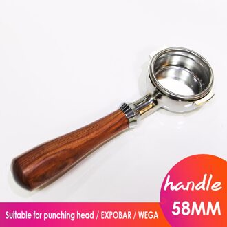 Koffie Machine Handvat Bodemloze Filter Houder Rvs Espresso Koffiezetapparaat Onderdelen Filter HolderProfessional Accessoire