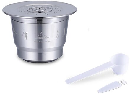 Koffie Machine Rvs Capsule Koffiefilter Herbruikbare Koffie Vullen Filter c4