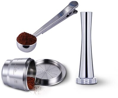 Koffie Machine Rvs Capsule Koffiefilter Herbruikbare Koffie Vullen Filter c5