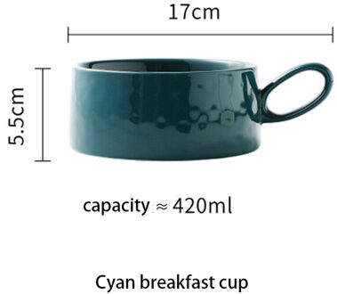 Koffie Melk Cup Ontbijt Cup Keramische Cup Novelty Geschikt Voor Familie Gebruik Cup Met Handvat En Lade Cyant cup