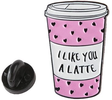 Koffie Melk Emaille Pin Prinses Badge Heks Brouwen Revers Pin Jeans Shirt Broches Rugzak Koffie Liefhebbers Cartoon Sieraden 2 Latte