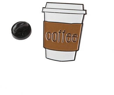 Koffie Melk Emaille Pin Prinses Badge Heks Brouwen Revers Pin Jeans Shirt Broches Rugzak Koffie Liefhebbers Cartoon Sieraden 4 koffie