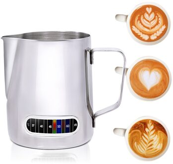 Koffie Melk Opschuimen Werper Met Ingebouwde Thermometer, Roestvrij Staal (20Oz/600Ml) kerstcadeaus Voor Mannen
