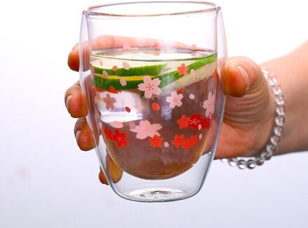 Koffie Mok Dubbele Glazen Beker Melk Sap Teataza De Cafe Doble Vidrio Leche Vaso Cristal De Doble Pared Tasse Een cafe Dubbele Verre