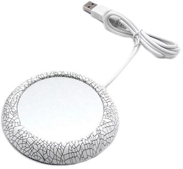 Koffie Mok Mat Warmer, Usb Constante Temperatuur Coaster, elektrische Metalen Kachel Warmte Melk Drinken Voor Office Home, Wit