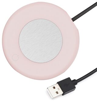 Koffie Mok Warmer Smart Reactie Schakelaar Koffie Cup Warmer Met Automatische Uitschakeling Voor M2EE roze