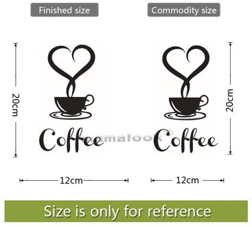 Koffie Muursticker Winkel Restaurant Muur Decor Decals Thuis Decoraties Keuken Verwijderbare Vinyl Wall Art Diy Decoratieve Sticker