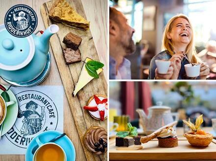 Koffie of thee + gebak naar keuze bij Ridderikhoff