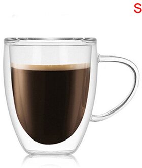 Koffie Thee Cup Double Wall Mok Voor Thuis Kantoor Drinkwater Met Handvat MDJ998