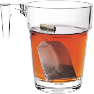 Koffie/thee glas - SAN kunststof - 18 cl - onbreekbaar - herbruikbaar - koffie/thee glazen