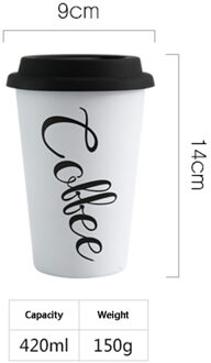 Koffie Thee Melk Mok Thermos Met Cover Van Reizen Mokken Geïsoleerde Tumbler Herbruikbare Roestvrij Staal Water Fles Eiwit Shaker Water cup wit-01