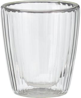 Koffie/Theeglas dubbelwandig 250ml 2st transparant