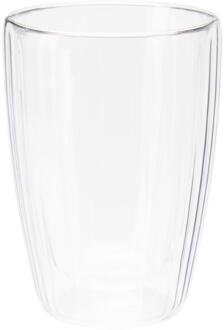 Koffie- Theeglas dubbelwandig 2st transparant