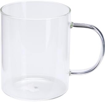 Koffie- Theeglas met oor transparant