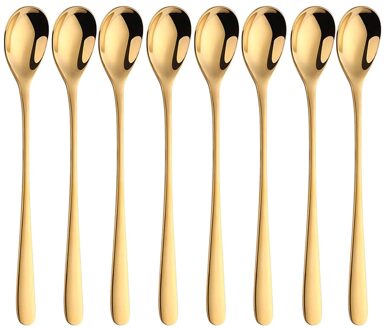 Koffie Theelepel Rvs Mini Cake Lepel Ijs Lepel, kleine Lepels Thee Melk Lepel Vergulde Dessert Lepel L3 B