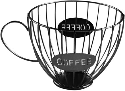 Koffie Vruchten Capsule Opslag Mand Pod Houder En Organisator Mok Koffie & Espresso Pod Houder Huishouden Keuken Decor Opslag zwart