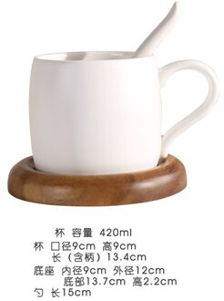 Koffie Winkel Frosted Mok Met Lepel Zwart Met Base Creatieve Eenvoudige Keramische Kantoor Melk Sap Helder Water Cup Blauw