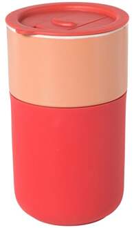 Koffiebeker to go - oranje - 360 ml