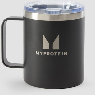 koffiebeker van gerecycled metaal 350 ml - Zwart