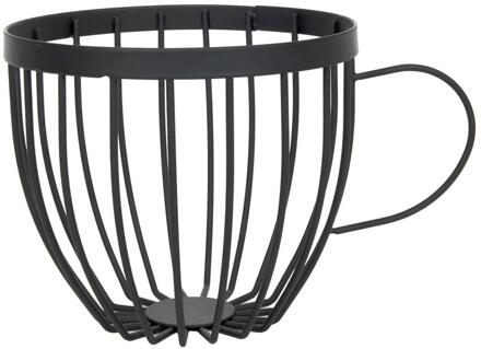 Koffiecuphouder koffiekop Ø15x12,8cm zwart