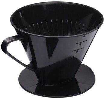Koffiefilter Houder - 1 x 4 - Zwart