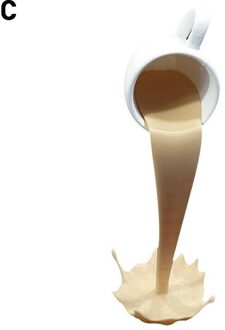 Koffiekopje Decoratie Drijvende Cup Sculptuur Gieten Vloeibare Koffie Mok Art Decor Huis Keuken Decoratie