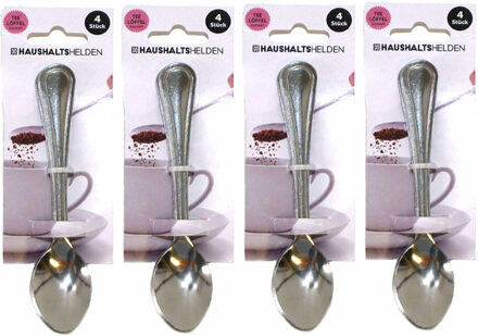 Koffielepels/theelepels - 16x - RVS - 15 cm