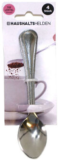 Koffielepels/theelepels - 4x - RVS - 15 cm