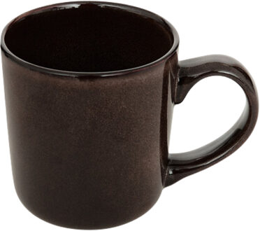 Koffiemok - bruin - keramiek - 420 ml - beker