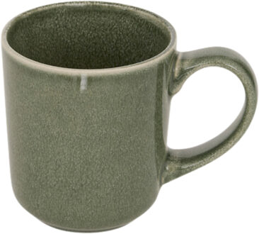 Koffiemok - olijfgroen - keramiek - 420 ml - beker