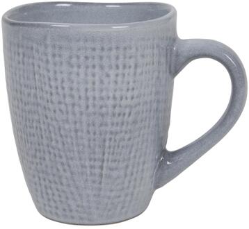 Koffiemok woven textiel grijs 340ml