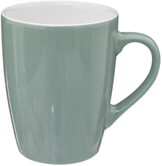 Koffiemokken Colorama - 1x - Keramiek - mintgroen - 380 ml