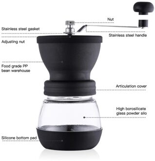 Koffiemolen Handkoffiemolen Rvs Verstelbare Koffieboon Molen Makkelijk Schoon Keuken Gereedschap