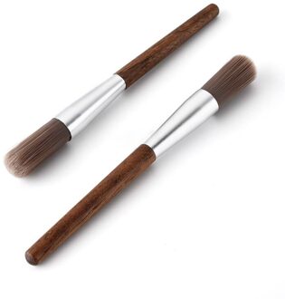 Koffiemolen Machine Borstel Haren Afstoffen Borstels Met Houten Handvat