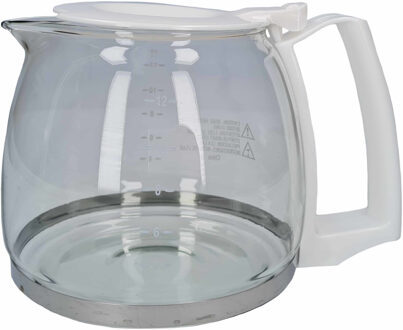 Koffiepot met witte deksel en handvat 1,5 liter