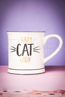 koffietas  / kop met tekst crazy cat lady