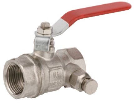 Kogelkraan, 1/2"IT, met afvoer - 988596248