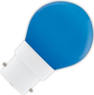 Kogellamp LED blauw 1W (vervangt 10W) bajonetfitting B22d