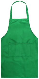 Kok Schort Barista Barman Chef Bbq Kappers Schort Catering Uniform Werkkleding Anti-Vuile Overalls Keuken Accessoires groen