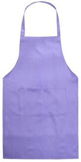 Kok Schort Barista Barman Chef Bbq Kappers Schort Catering Uniform Werkkleding Anti-Vuile Overalls Keuken Accessoires paars