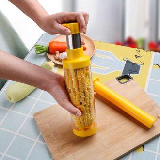 Koken Accessoires Keuken Gadgets Cutter Scheerapparaat Corn Cob Remover Roestvrij Staal En Plastic Corn Stripper