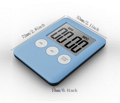 Koken Ei Timer Ei Stopwatch Minuteur Cuisine Cronometro Digitale Leuke Keuken Lcd Tellen Countdown Alarm Magneet Klok blauw