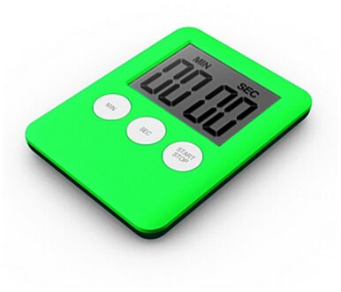 Koken Ei Timer Ei Stopwatch Minuteur Cuisine Cronometro Digitale Leuke Keuken Lcd Tellen Countdown Alarm Magneet Klok groen