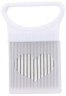 Koken Gereedschap Keuken Gadgets 1 Stuks Groente Cutter Rvs Ui Slicer Multifunctionele Snijden Aid Guid wit