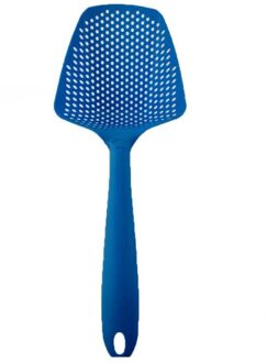 Koken Schoppen Groente Zeef Scoop Nylon Lepel Afvoer Gadgets Vergiet Fry Eten Mesh Filter Soep Filter Keuken Gereedschap blauw
