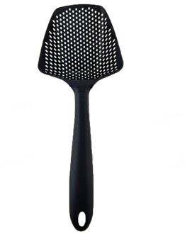 Koken Schoppen Groente Zeef Scoop Nylon Lepel Afvoer Gadgets Vergiet Fry Eten Mesh Filter Soep Filter Keuken Gereedschap zwart