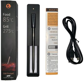 Koken Thermometer Bbq Steak Draadloze Temperatuur Meter Vlees Kip Koken Bluetooth Thermometer Bluetooth Barbecue met accu