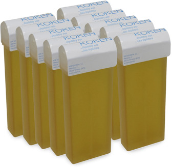 KOKEN-wax depilatory Natural Roll-on 100ml-Pack 10 cartriges Depilatory Wax hot soup cream waxing Piel Normal sensitive