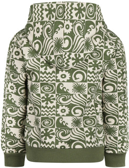 Koko Noko jongens hoodie Olijf - 110