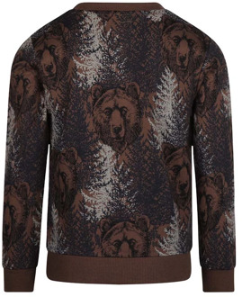 Koko Noko jongens sweater Donker bruin - 74
